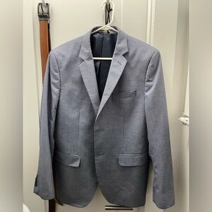 Banana Republic Tailored Fit Blue Patterned Men’s Blazer, 42 Short